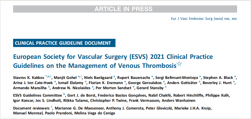 2020-2023年VTE管理指南||共識匯總—國際版