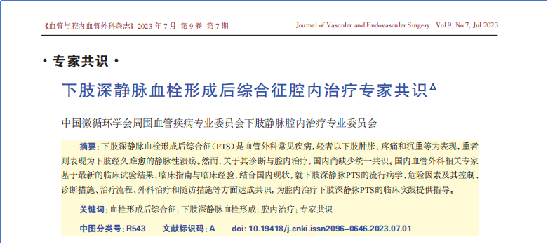 2017-2023年VTE管理指南/共識匯總—國內(nèi)版